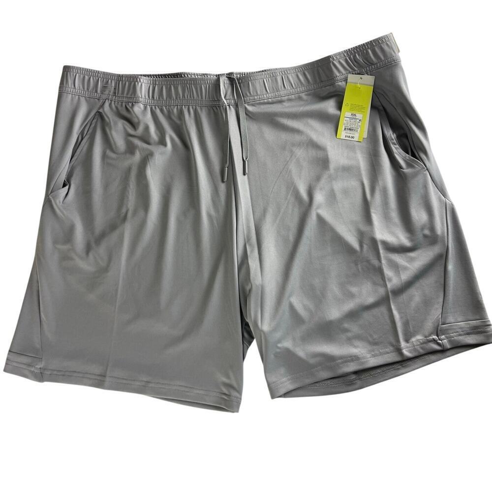 All In Motion Men's Athletic Training Shorts - Light Grey XXL